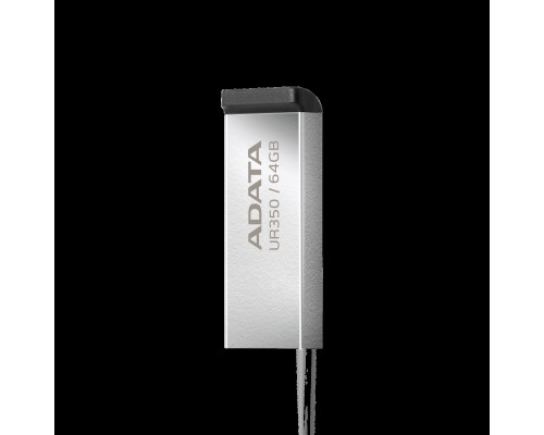 Flash A-DATA USB 3.2 UR 350 64Gb Silver/Black (UR350-64G-RSR/BK)