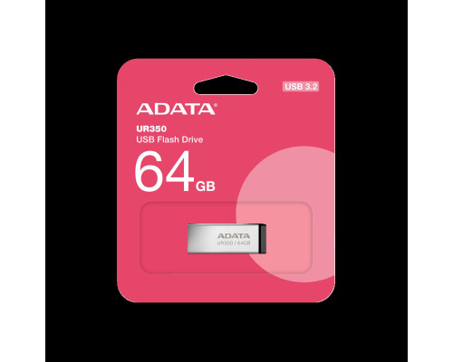 Flash A-DATA USB 3.2 UR 350 64Gb Silver/Black (UR350-64G-RSR/BK)