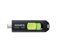 Flash Adata USB 3.2 Gen1 UC300 Type-C 32Gb Black/Green (ACHO-UC300-32G-RBK/GN)