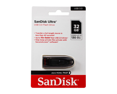 Flash SanDisk USB 3.0 Ultra 32Gb (130Mb/s) (SDCZ48-032G-U46)