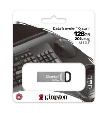 Flash Kingston USB 3.2 DT Kyson 128GB Silver/Black (DTKN/128GB)