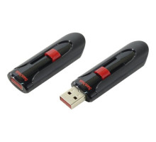 Flash SanDisk USB 2.0 Cruzer Glide 256Gb Black/Red (SDCZ60-256G-B35)