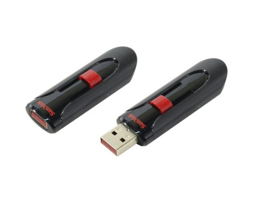 Flash SanDisk USB 2.0 Cruzer Glide 256Gb Black/Red (SDCZ60-256G-B35)