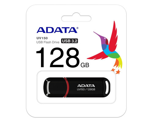 Flash A-DATA USB 3.2 UV 150 128Gb Black (AUV150-128G-RBK)