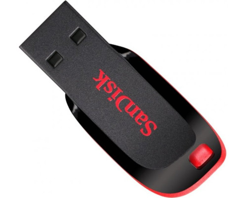 Flash SanDisk USB 2.0 Cruzer Blade 16Gb Black/Red (SDCZ50-016G-B35)