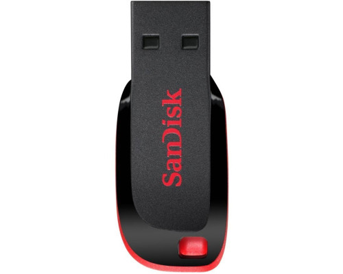 Flash SanDisk USB 2.0 Cruzer Blade 16Gb Black/Red (SDCZ50-016G-B35)