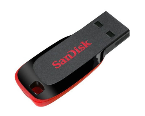 Flash SanDisk USB 2.0 Cruzer Blade 16Gb Black/Red (SDCZ50-016G-B35)