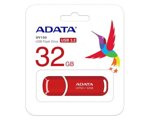 Flash A-DATA USB 3.2 UV150 32Gb Red (AUV150-32G-RRD)