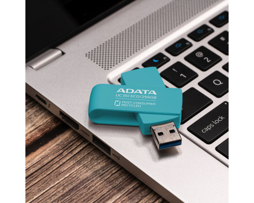 Flash A-DATA USB 3.2 UC310 Eco 256Gb Green (UC310E-256G-RGN)