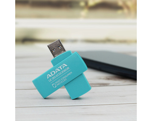 Flash A-DATA USB 3.2 UC310 Eco 256Gb Green (UC310E-256G-RGN)