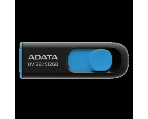 Flash A-DATA USB 3.2 UV 128 512Gb Black/Blue (AUV128-512G-RBE)