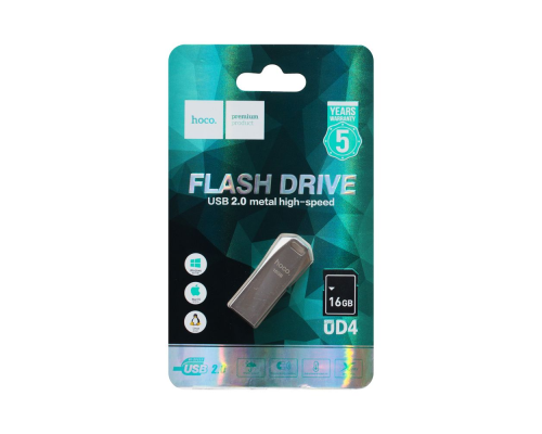 USB 2.0 Hoco UD4 16Gb silver PLS-00-00053390