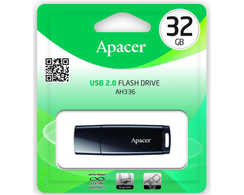 USB 2.0 Apacer AH336 32Gb black PLS-00-00039806