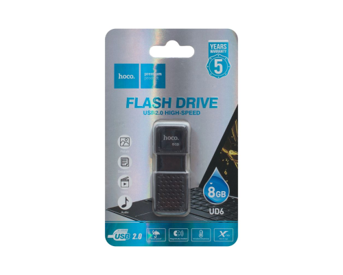 USB 2.0 Hoco UD6 8Gb black PLS-00-00053399