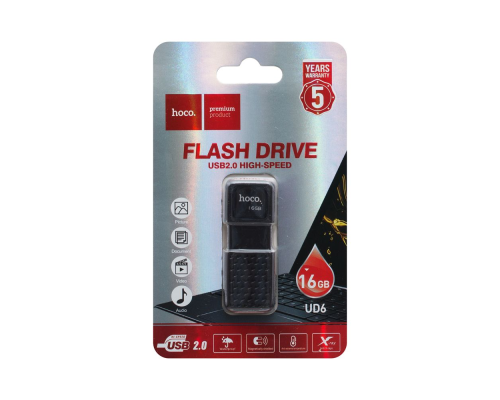 USB 2.0 Hoco UD6 16Gb black PLS-00-00053391