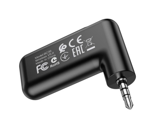 FM модулятор BOROFONE BC35 Wideway car AUX BT receiver чорний mag-6974443381450140902