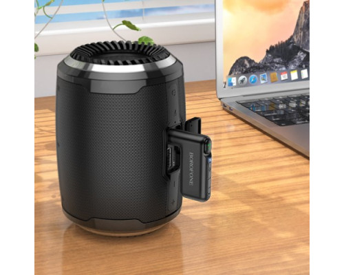 FM модулятор BOROFONE BC35 Wideway car AUX BT receiver чорний mag-6974443381450140902