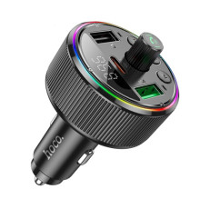 АЗП/ФМ Модулятор HOCO E82 Guerrero PD30W+QC3.0 car BT FM transmitter Gray mag-6942007620642138645