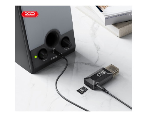 ФМ-модулятор XO BCC16 Bluetooth Transmitter Support FM Transmitter + Support TF Card Чорний mag-6920680856497140389