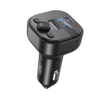 ФМ-Модулятор XO BCC18 Smart Bluetooth MP3 Car Charger Type-C 3A Чорний mag-6920680861668140426