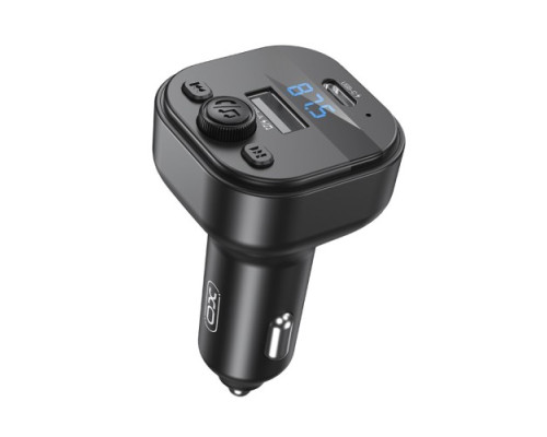 ФМ-Модулятор XO BCC18 Smart Bluetooth MP3 Car Charger Type-C 3A Чорний mag-6920680861668140426