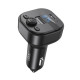 ФМ-Модулятор XO BCC18 Smart Bluetooth MP3 Car Charger Type-C 3A Чорний mag-6920680861668140426