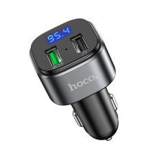 АЗП/ФМ Модулятор HOCO E67 Fighter car BT-FM transmitter 2USB/QC3.0/BT5.0 Black mag-6931474762122138633