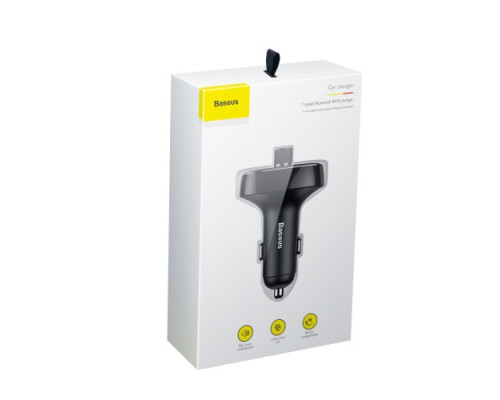 АЗП/ФМ-Модулятор Baseus T Shaped S-09 Car Bluetooth MP3 Player Black CCMT000301 mag-693217262823954420