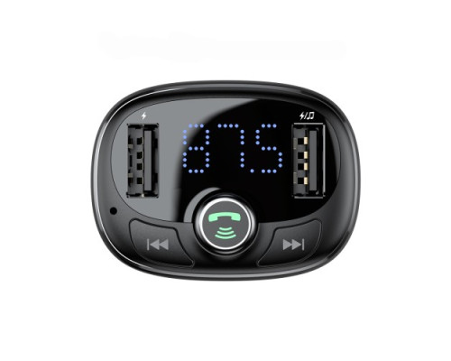 АЗП/ФМ-Модулятор Baseus T Shaped S-09 Car Bluetooth MP3 Player Black CCMT000301 mag-693217262823954420