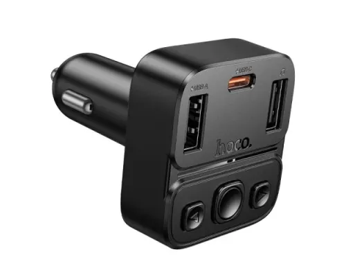 АЗП/ФМ Модулятор HOCO E87 Delta 35W(1A1C) car BT FM Black mag-6942007658980144436