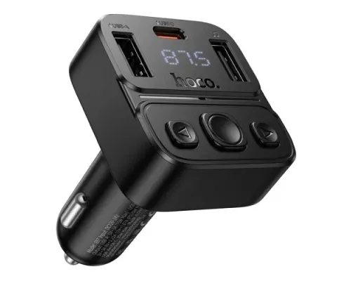 АЗП/ФМ Модулятор HOCO E87 Delta 35W(1A1C) car BT FM Black mag-6942007658980144436