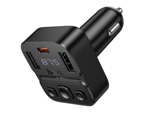 АЗП/ФМ Модулятор HOCO E87 Delta 35W(1A1C) car BT FM Black mag-6942007658980144436