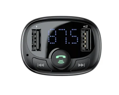 АЗП/ФМ-Модулятор Baseus T Shaped S-09A Car Bluetooth MP3 Player (Standard Edition) Black CCMT000001 mag-6932172626976151234