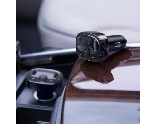 АЗП/ФМ-Модулятор Baseus T Shaped S-09A Car Bluetooth MP3 Player (Standard Edition) Black CCMT000001 mag-6932172626976151234