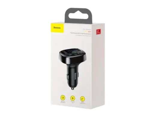 АЗП/ФМ-Модулятор Baseus T Shaped S-09A Car Bluetooth MP3 Player (Standard Edition) Black CCMT000001 mag-6932172626976151234