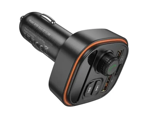 АЗП модулятор BOROFONE BC59 Heroic (USB-A/USB-C) 5V/3A чорний mag-6941991117312146043