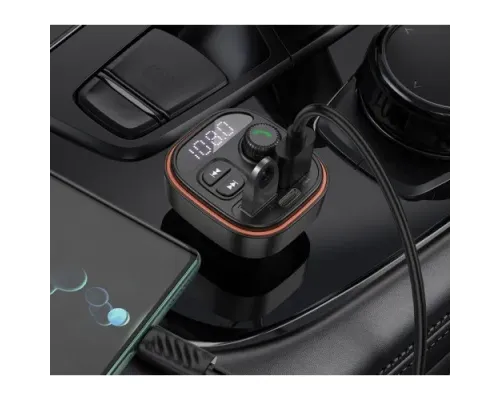 АЗП модулятор BOROFONE BC59 Heroic (USB-A/USB-C) 5V/3A чорний mag-6941991117312146043