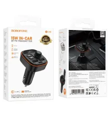 АЗП модулятор BOROFONE BC59 Heroic (USB-A/USB-C) 5V/3A чорний mag-6941991117312146043