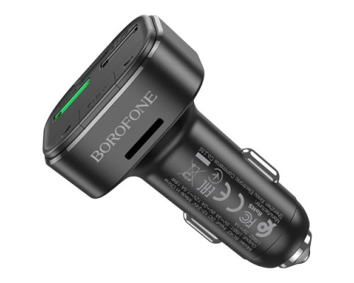 АЗП модулятор BOROFONE BC43 Flash QC3.0 чорний mag-6974443387223137649