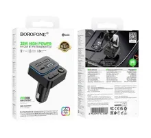 АЗП модулятор BOROFONE BC60 Hero (USB-A/USB-C) 5V/3A/35W чорний mag-6941991121388145019
