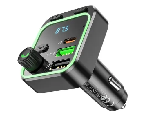 АЗП модулятор BOROFONE BC53 Highway PD20W+QC3.0 чорний mag-6941991108457144186