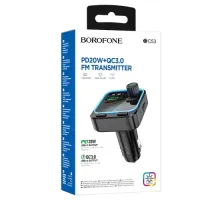 АЗП модулятор BOROFONE BC53 Highway PD20W+QC3.0 чорний mag-6941991108457144186