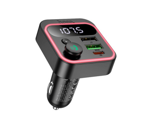 АЗП/ФМ Модулятор HOCO E85 Tiger PD20W+QC3.0 car BT FM transmitte Gray mag-6942007634304138655