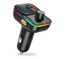 ФМ-Модулятор XO BCC09 Smart Bluetooth MP3 with TF card slot +PD 25W Чорний mag-6920680835492140339