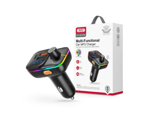 ФМ-Модулятор XO BCC09 Smart Bluetooth MP3 with TF card slot +PD 25W Чорний mag-6920680835492140339