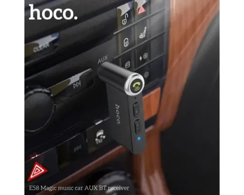 Бездротовий ресивер HOCO E58 Magic music BT5.0/140mAh Чорний mag-6931474748768154153