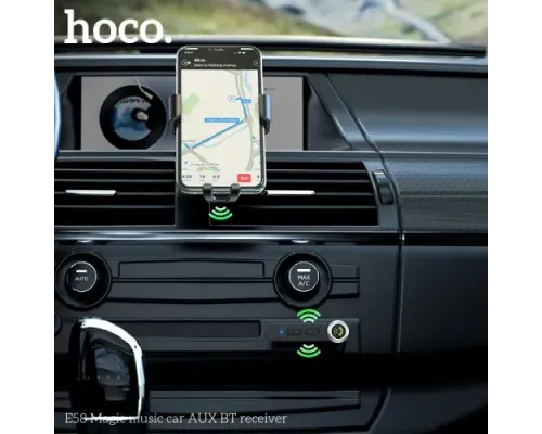 Бездротовий ресивер HOCO E58 Magic music BT5.0/140mAh Чорний mag-6931474748768154153