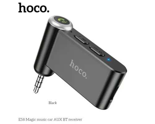 Бездротовий ресивер HOCO E58 Magic music BT5.0/140mAh Чорний mag-6931474748768154153
