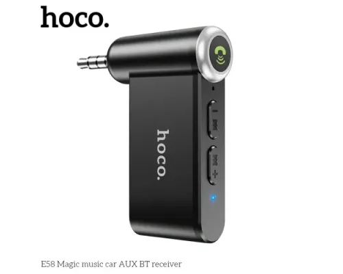 Бездротовий ресивер HOCO E58 Magic music BT5.0/140mAh Чорний mag-6931474748768154153