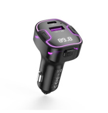 ФМ-Модулятор XO BCC12 Intelligent Bluetooth MP3+5V3.1A Чорний дфект пакування mag-2000001614341143071